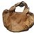 Borsa Uterque in pelle d'agnello marrone - vista 2