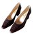 Chanel Heels Chocolate Leather  ref.38778