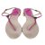 Chanel pink flats with CC logo Exotic leather  ref.38789