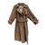 Burberry Trench Polyester Polyamide Marron  ref.38828