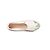 Autre Marque Espadrillas Ori & Occi in cotone bianco e pelle verde 41 - vista 3