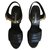 Chanel Sandals Black Leather  ref.39091