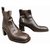 Free Lance Ankle Boots Brown Leather  ref.39269
