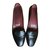 Hermès Pantofole in morbida pelle di agrifoglio Nero  ref.39461