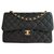 CHANEL Timeless classic double flap JUMBO caviar Black Leather  ref.39490