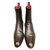 Santoni Ankle Boots Dark brown Leather  ref.39510