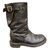 Ash Boots Black Leather  ref.39514