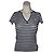 Top a rayas Ralph Lauren Sport blanco y azul algodón M