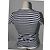 Top a rayas Ralph Lauren Sport blanco y azul algodón M - vista 3