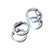 Hermès Nausicaa Cufflinks Silvery Silver  ref.39735