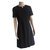 Chanel Vestido Negro Viscosa  ref.39770