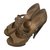 Chloé sandali Beige Pelle verniciata Metallo  ref.39886