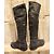 Stivali Miu Miu in pelle nera con borchie Nero - vista 7