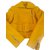 Carven Jaqueta de couro Amarelo Pele de cordeiro  ref.40238