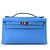 Hermès Pochette Kelly Mini Cuir Bleu  ref.40303
