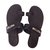 Kelly Hermès Sandals Black Leather  ref.40475