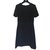 Chanel Vestido Negro Lana  ref.40553