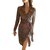 Diane Von Furstenberg Dress Chocolate Silk  ref.40566