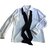 Yves Saint Laurent blusa Branco Seda  ref.40661