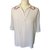 Sandro short-sleeved blouse White Red Silk  ref.40670