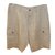 Pantaloncini di lino nuovi di zecca firmati Michael Kors Beige Biancheria  ref.40689