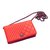 Wallet On Chain Chanel Woc Cuir Rouge  ref.40740