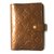Louis Vuitton Inhaber der Tagesordnung Bronze Lackleder  ref.40839