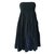 Dkny Strapless dress Black Silk  ref.40934