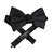 Chanel Corbata de moño Negro Seda  ref.41153