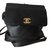 Chanel Backpack Black Leather  ref.41167