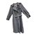Burberry Trench Coton Polyester Bleu Marine  ref.41215