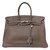 Birkin Hermès Handbag Grey Leather  ref.41338