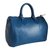 Speedy Louis Vuitton Handtasche Blau Leder  ref.41392