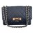 Chanel Handtasche Blau Leder  ref.41609