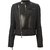 Leather down jacket DSQUARED2, Size IT 40 Black  ref.41662