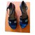Hermès Espadrilles Navy blue Leather  ref.41792