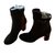 Kelly Hermès Ankle Boots Black Leather  ref.41801