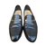 A. Testoni Loafers Slip ons Black Leather Exotic leather  ref.41802