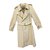 Burberry Trench coat Coton Polyester Beige  ref.41896