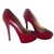 Christian Louboutin Bianca Dark red Patent leather  ref.41929