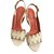 Guess Sandals White Leather  ref.41979