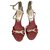 Guess Sandals White Red Leather  ref.41983