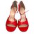 Gaia d'Este Sandals Red Leather  ref.41985