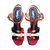 Yves Saint Laurent sandali Multicolore Pelle  ref.42022