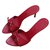 Mules gucci Cuir Toile Rouge  ref.42252
