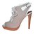 Hermès Ankle Boots White Beige Leather Cloth  ref.42308