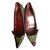 Fendi Heels Dark red Patent leather  ref.42441
