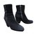 Prada Ankle Boots Black Deerskin  ref.42562