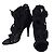 Sandali Balmain in camoscio nero - vista 2