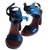 Louis Vuitton Amazonia Sandals Black Leather  ref.42905